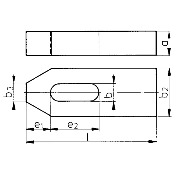 Befogóvas DIN6314, 11x80mm, M10 szorítócsavarhoz - Image 2