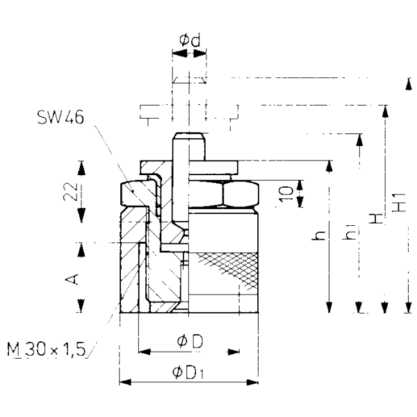 Magasságbeállító támasztó bak 75-115mm (teherbírás, 30 kN) - Image 2