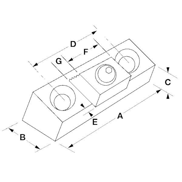 Kombi leszorító köröm 75 x 38,1 mm - Image 2