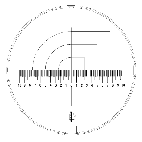 Mérőlap Tech-Line Duo-Skala 4 (poláris háló)