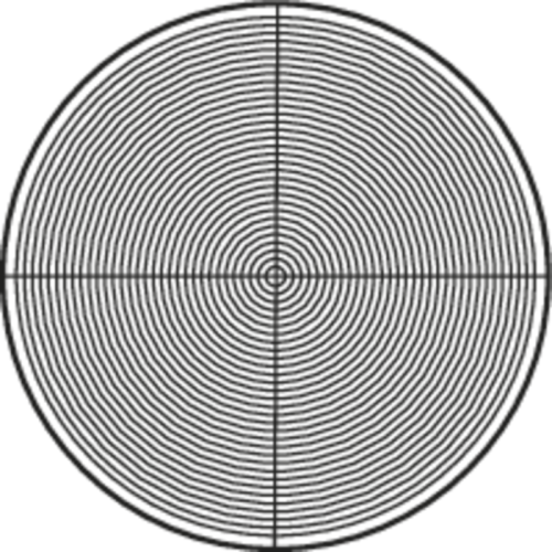 Hajszálkeresztes lencse (körök, 0,05 – 4,0 mm) mérőmikroszkóphoz TM-500