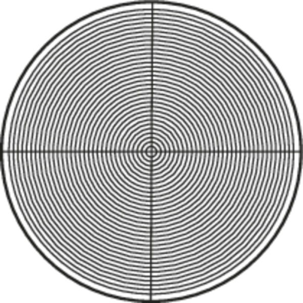 Hajszálkeresztes lencse (körök, 0,05 - 4,0 mm) mérőmikroszkóphoz TM-500