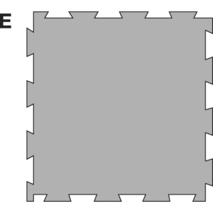 Szőnyeg IND 750x750 mm (E) középdarab, szürke