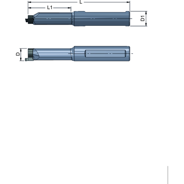 Késtartó, R614.A016.3HM, 16x60 mm, axiális, vésőbetét, R/LS014, b. h.