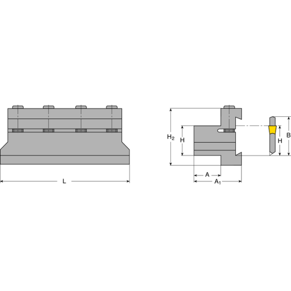 Szorítóblokk, AEB26-2020 - Image 2