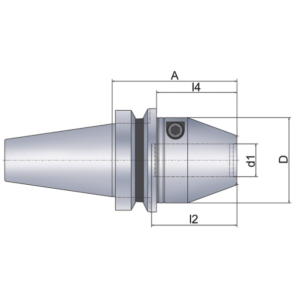 Hidr. szorítótokmány, HG-20/BT40 típus, D20 mm - Image 2