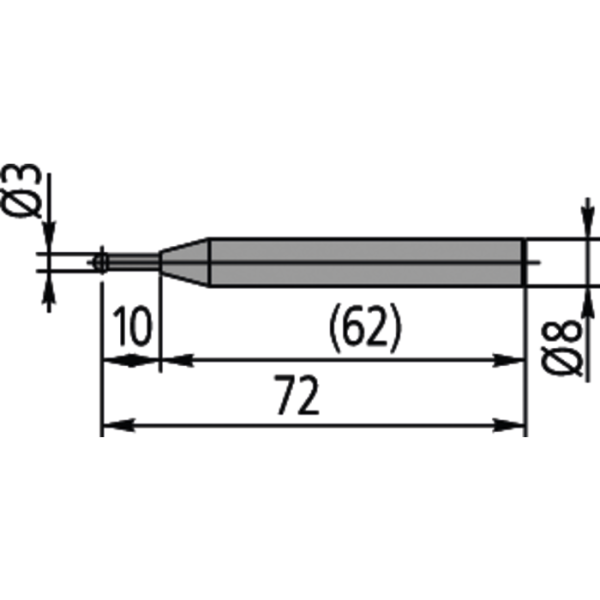 Gömbtapintó 3mm Linear Height LH-600D/E és QM-Height magasságmérő készülékekhez - Image 2