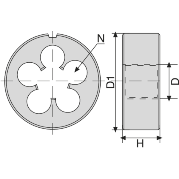 Menetmetsző, HSS-E, 25x9 mm, M5, 6g, vaporizált - Image 2