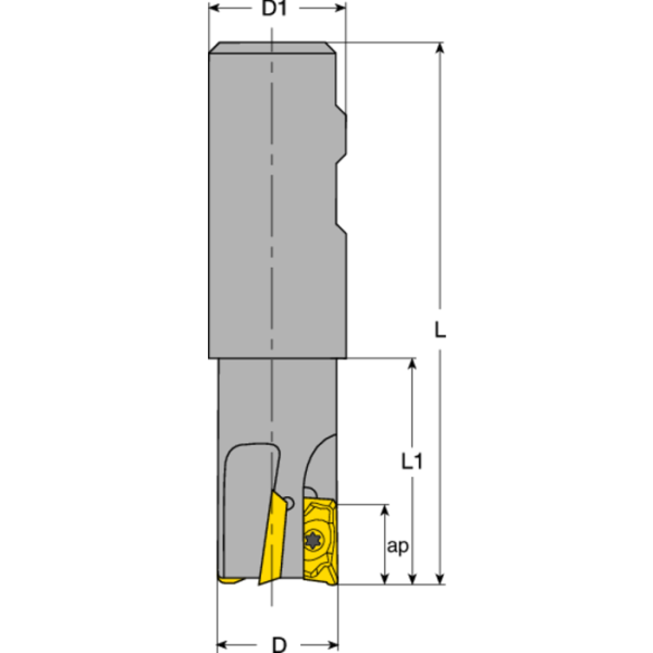 Nagyoló kukoricamaró 40x130mm, szár-32mm, 8 váltólapkához AP..1604 - Image 2