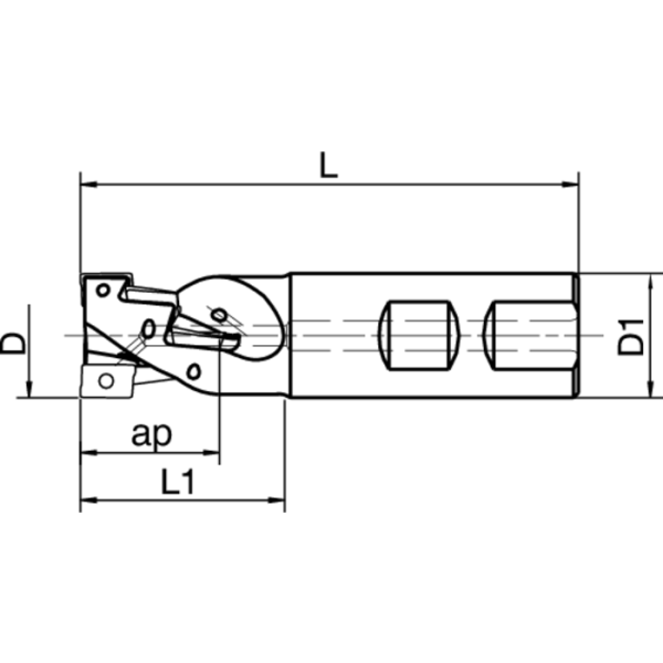 Nagyoló kukoricamaró 90° 20x86mm, szár-20mm, 4 váltólapkához AP..1003 - Image 2