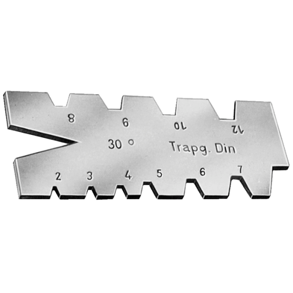 Trapézmenet sablon 30°
